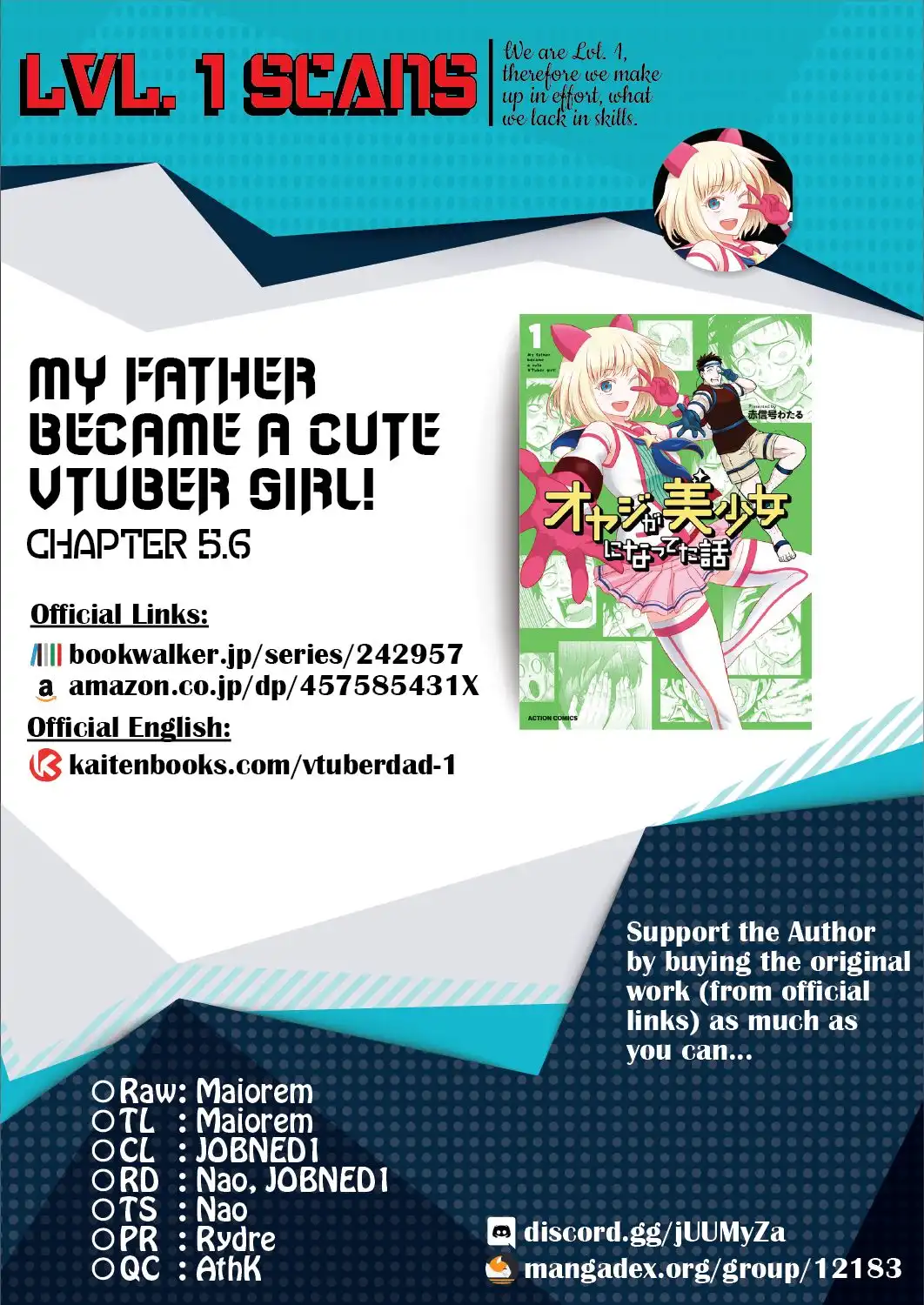 My Father Became a Cute VTuber Girl! Chapter 5.6 23